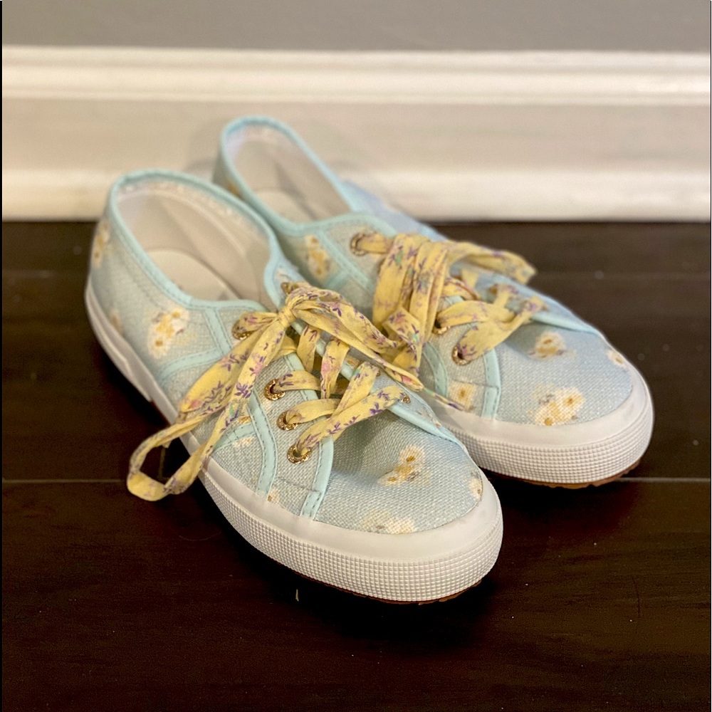 NEVER WORN LoveShackFancy x Superga shoes